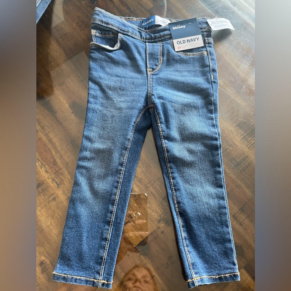 lot of toddler girls old navy jeans NWT 4 pairs sz 2T